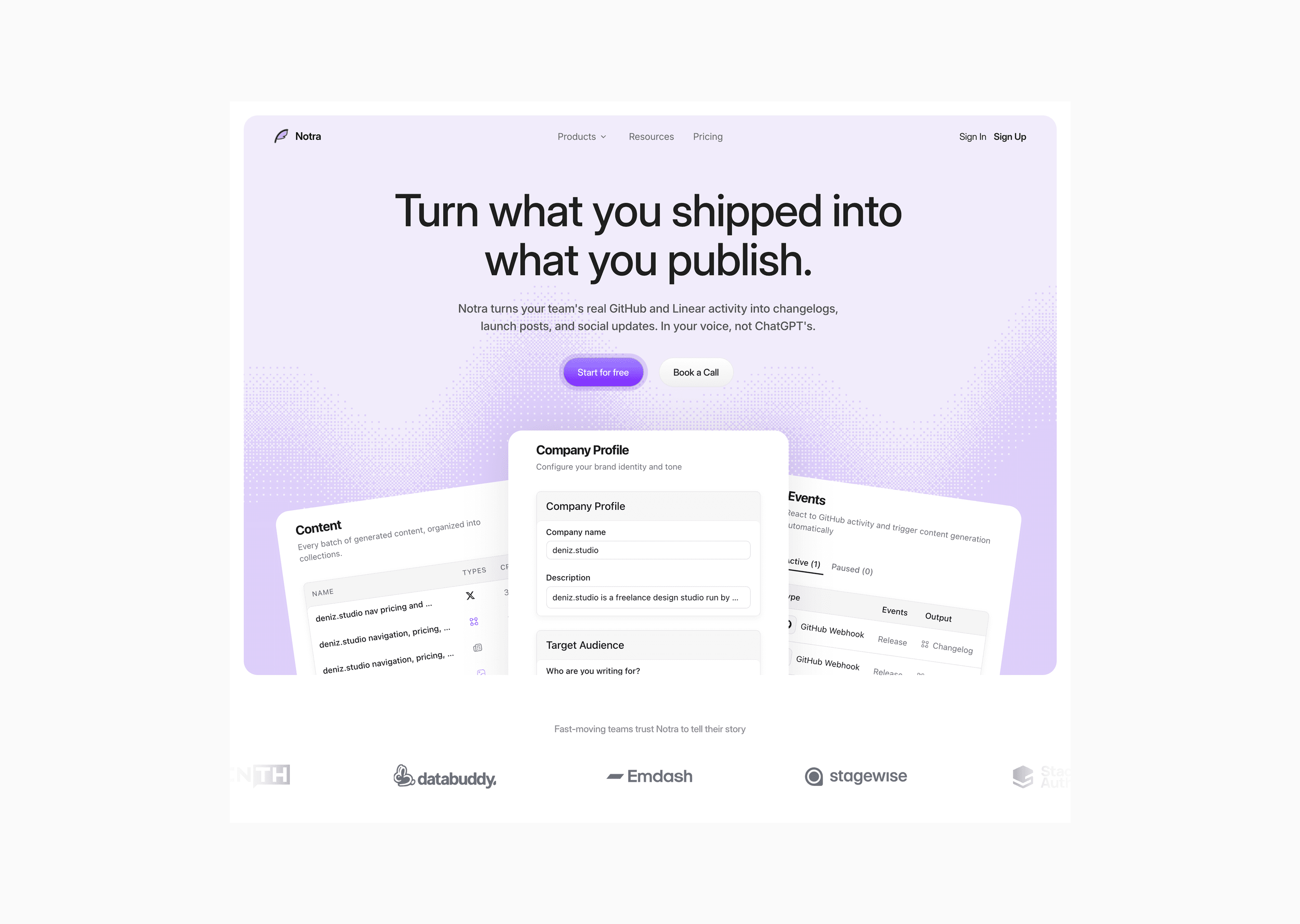 Notra - AI marketing pipeline – 1